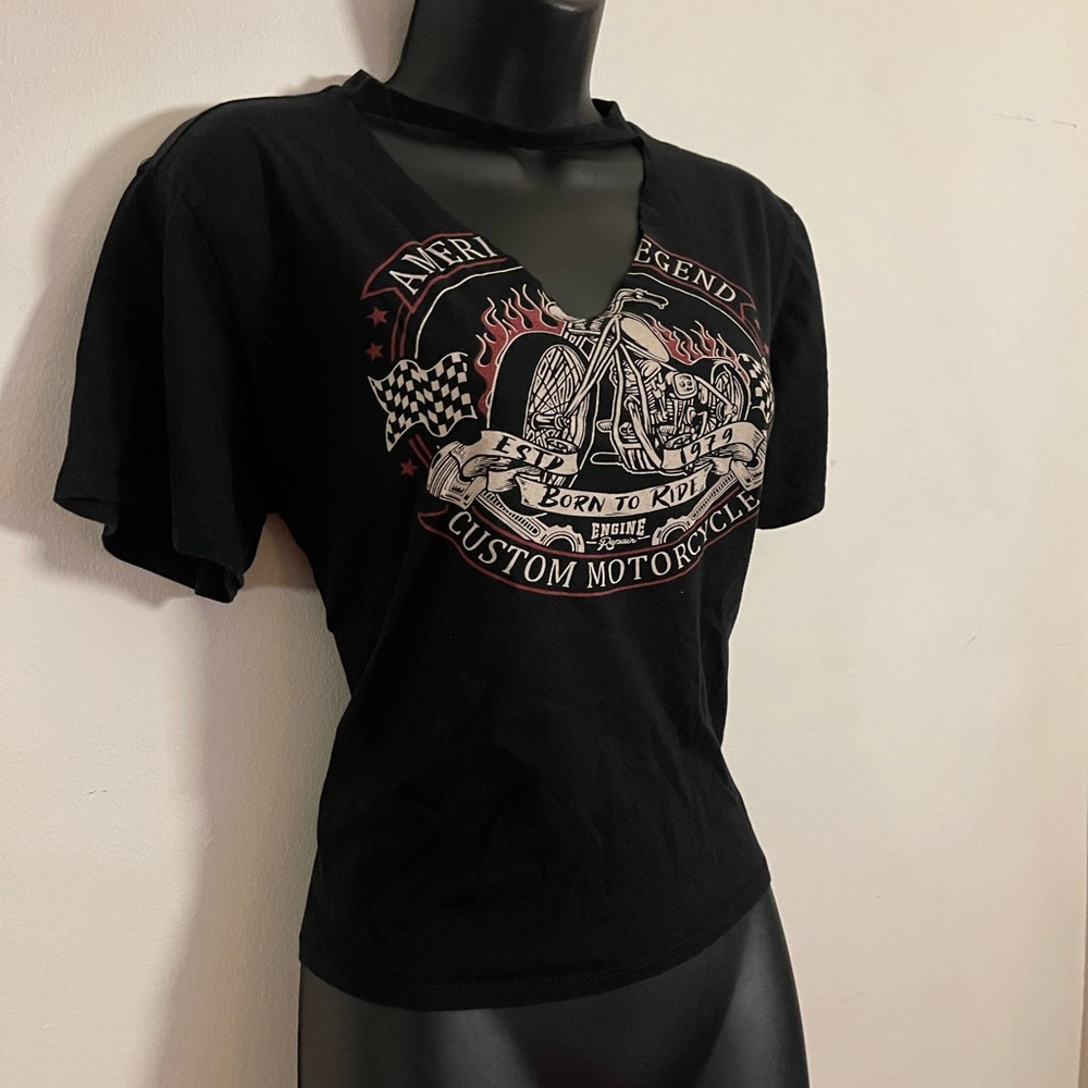 Black Graphic Short Sleeve Tee